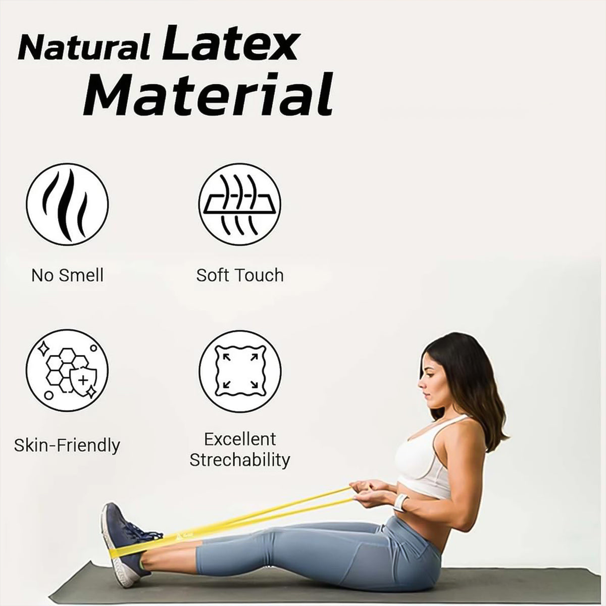  High-strength resistance loop band for home gym workout and strength training 