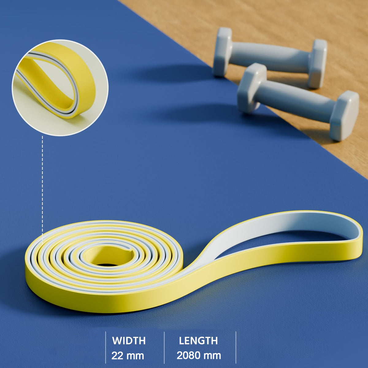 High-strength resistance loop band for home gym workout and strength training